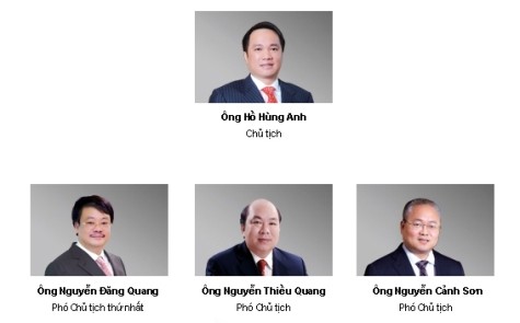 Sơ đồ hệ thống lãnh đạo của Techcombank: Ông Hồ Hùng Anh là Chủ tịch, ông Nguyễn Đăng Quang là Phó Chủ tịch. Còn ở Tập đoàn Masan thì ngược lại: Ông Nguyễn Đăng Quang là Chủ tịch còn ông Hồ Hùng Anh là Phó Chủ tịch.